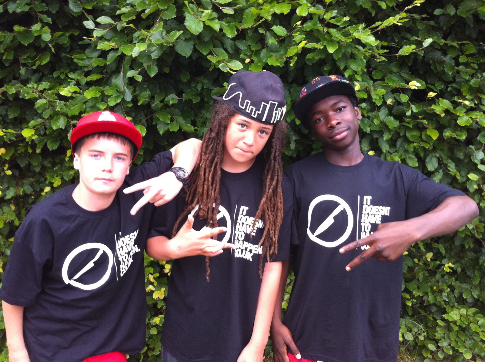 Isaiah Dreads, Franc and Jay at Damers Fest.