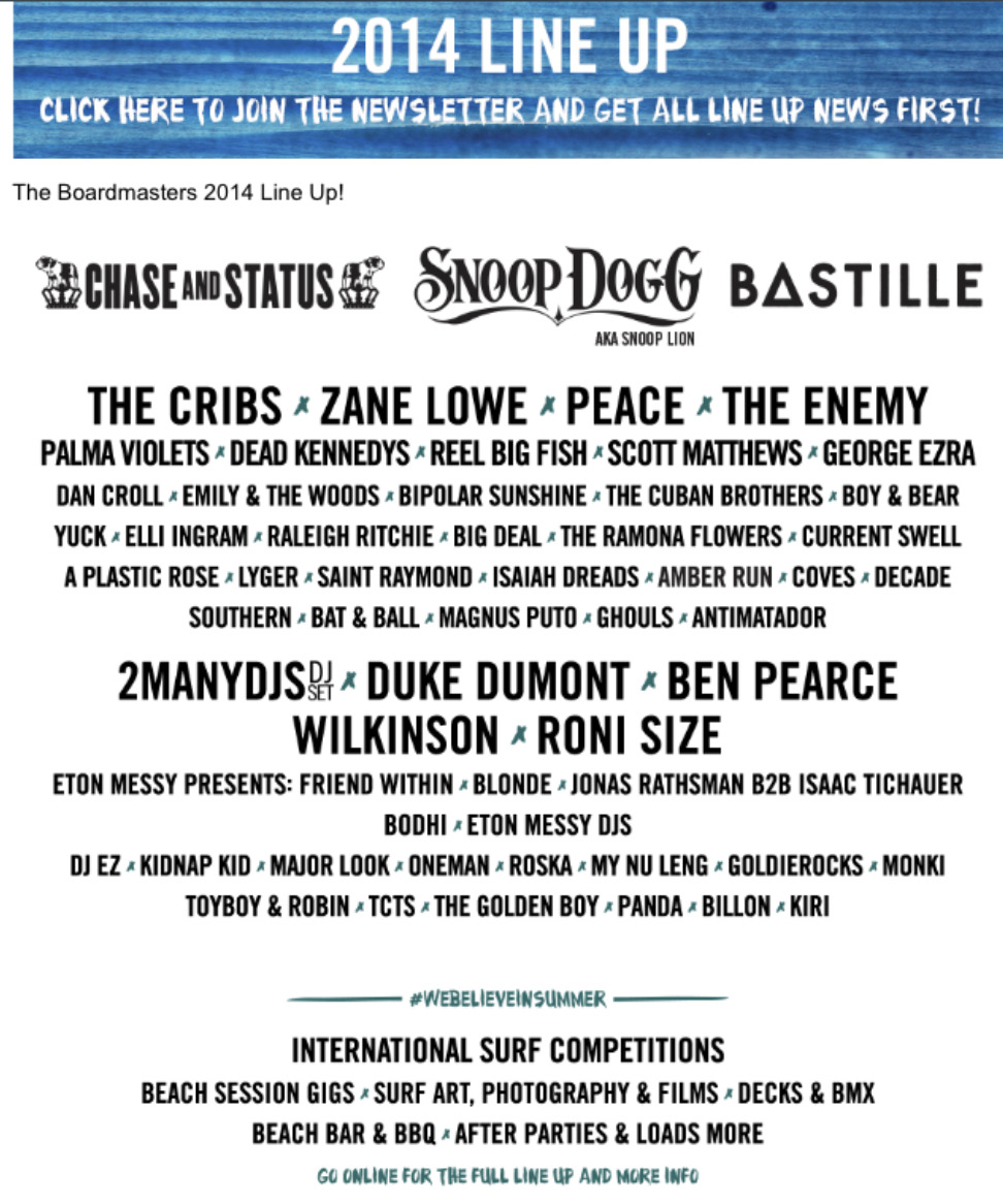 Isaiah Dreads at Boardmasters Festival.