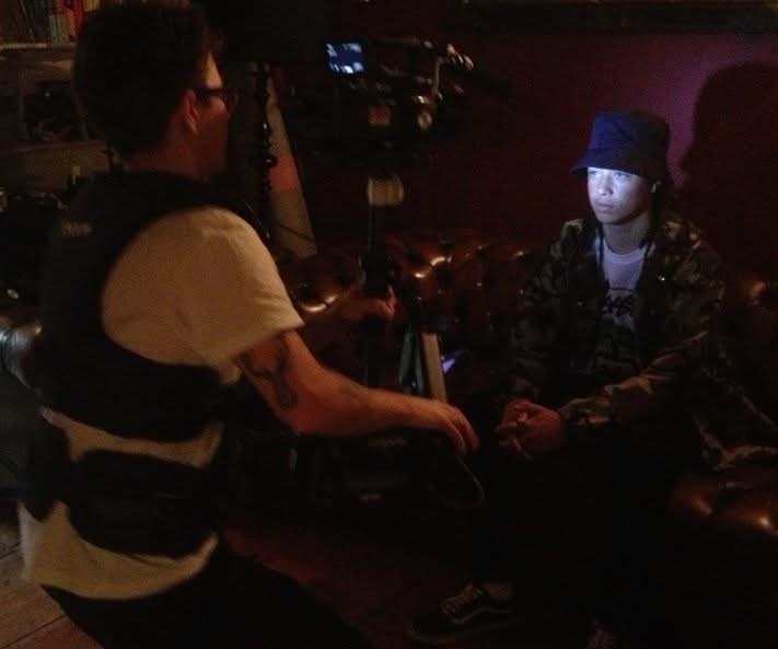 Isaiah Dreads on the 'U See Me' shoot.