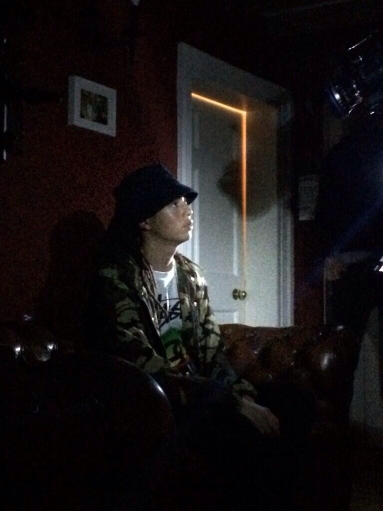 Isaiah Dreads on the 'U See Me' shoot.
