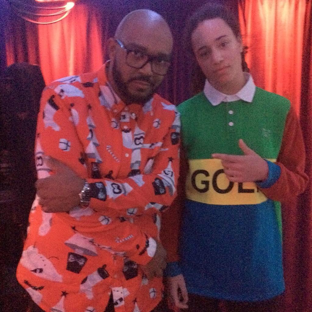 Isaiah Dreads and Mistajam at Mistajam's Christmas party at BBC 1Xtra.