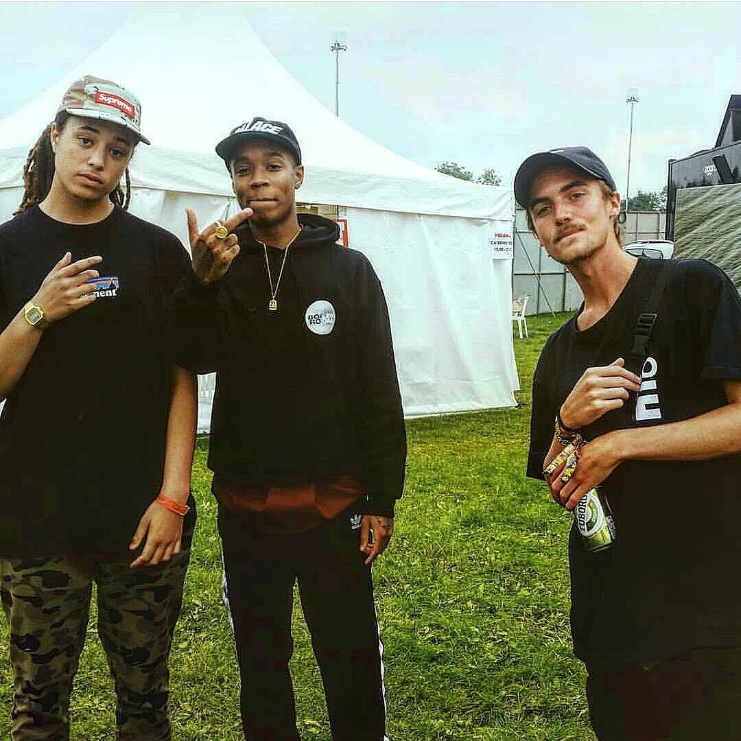 Isaiah Dreads at Reading Festival with Rejjie Snow.