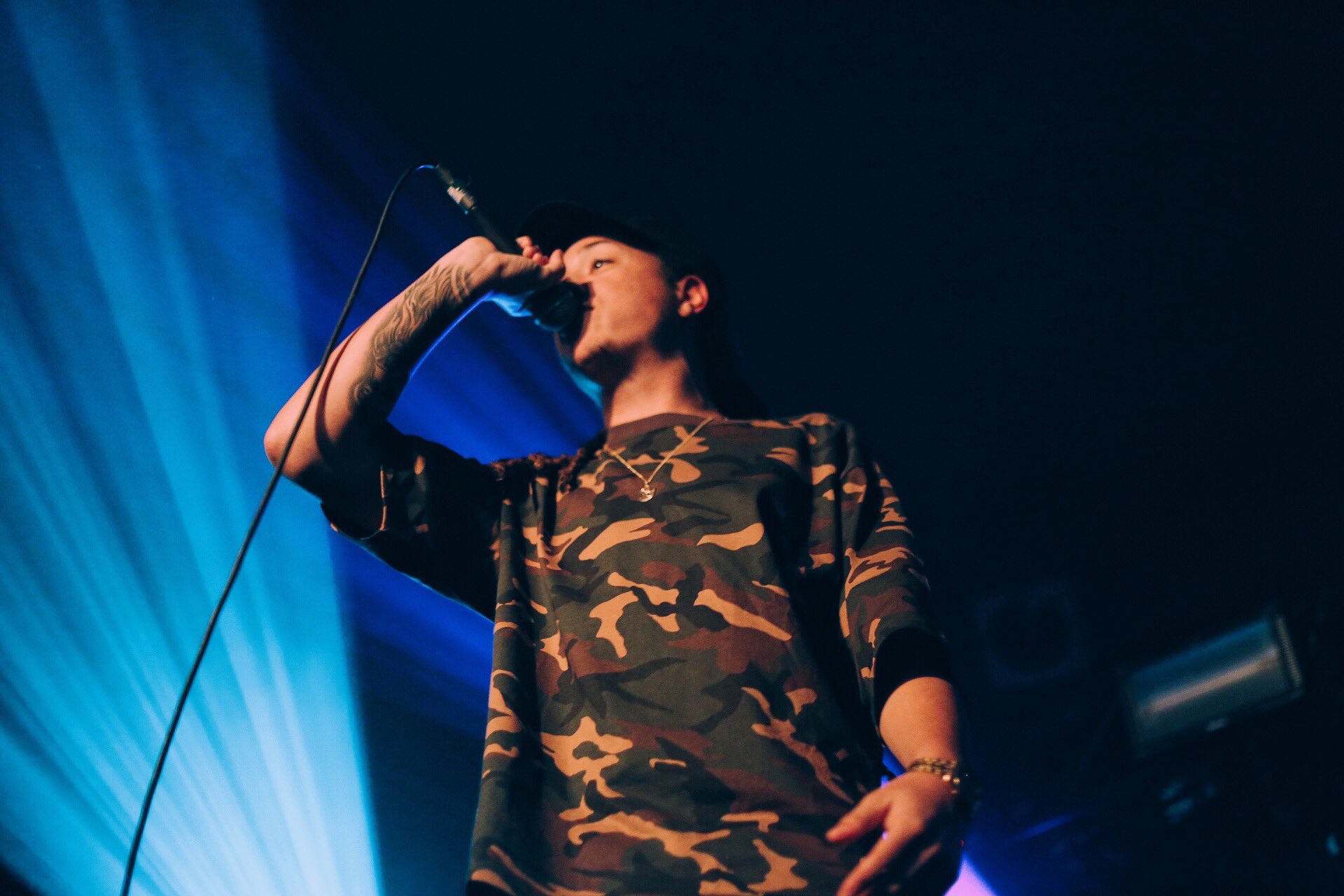 Isaiah Dreads performing on Bugzy Malone's Facing Time Tour.