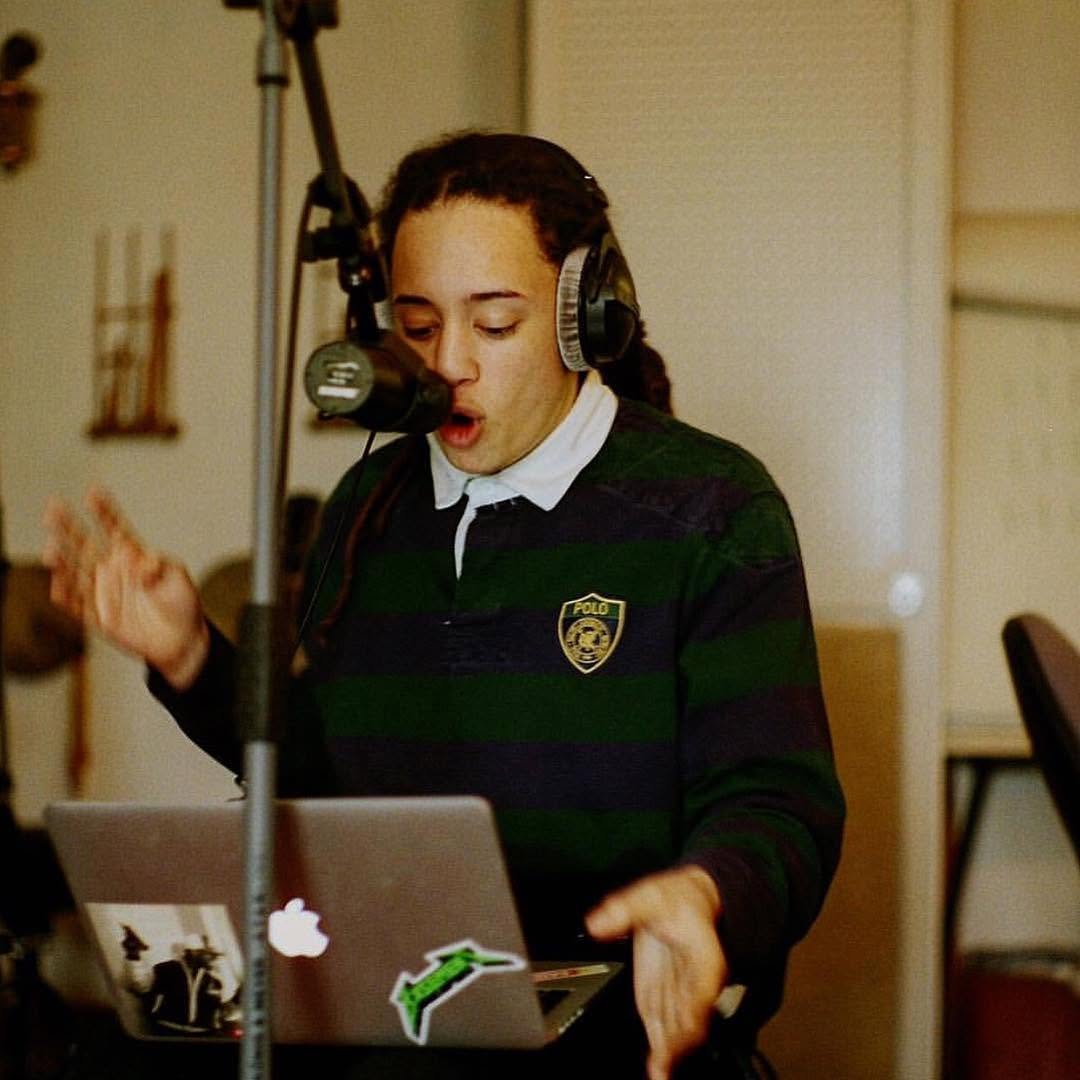 Isaiah Dreads in a studio session at XL Recordings.