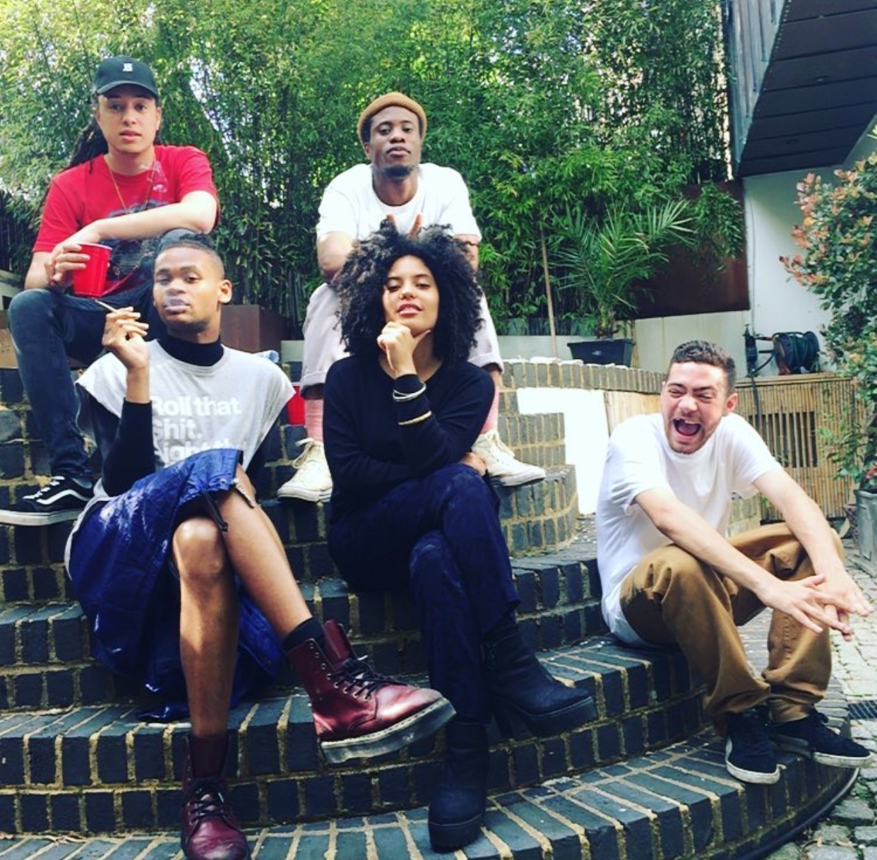 Isaiah Dreads in a studio session at XL Recordings with Obongjayar, Infinite Coles, Ibeyi and Wiki.