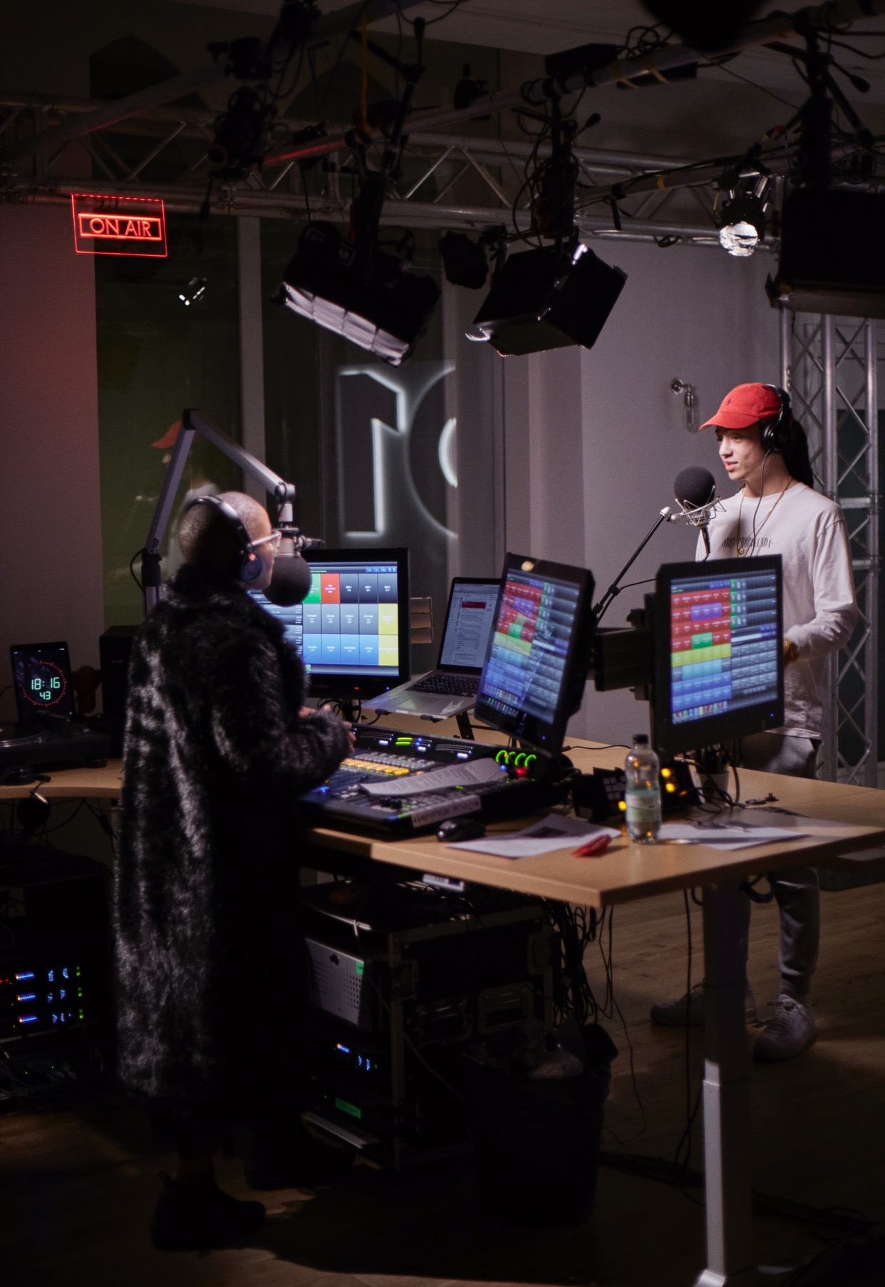 Isaiah Dreads and Julie Adenuga for an Apple Music Beats 1 interview.