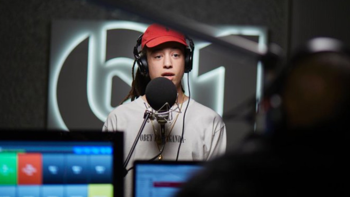 Isaiah Dreads and Julie Adenuga for an Apple Music Beats 1 interview.