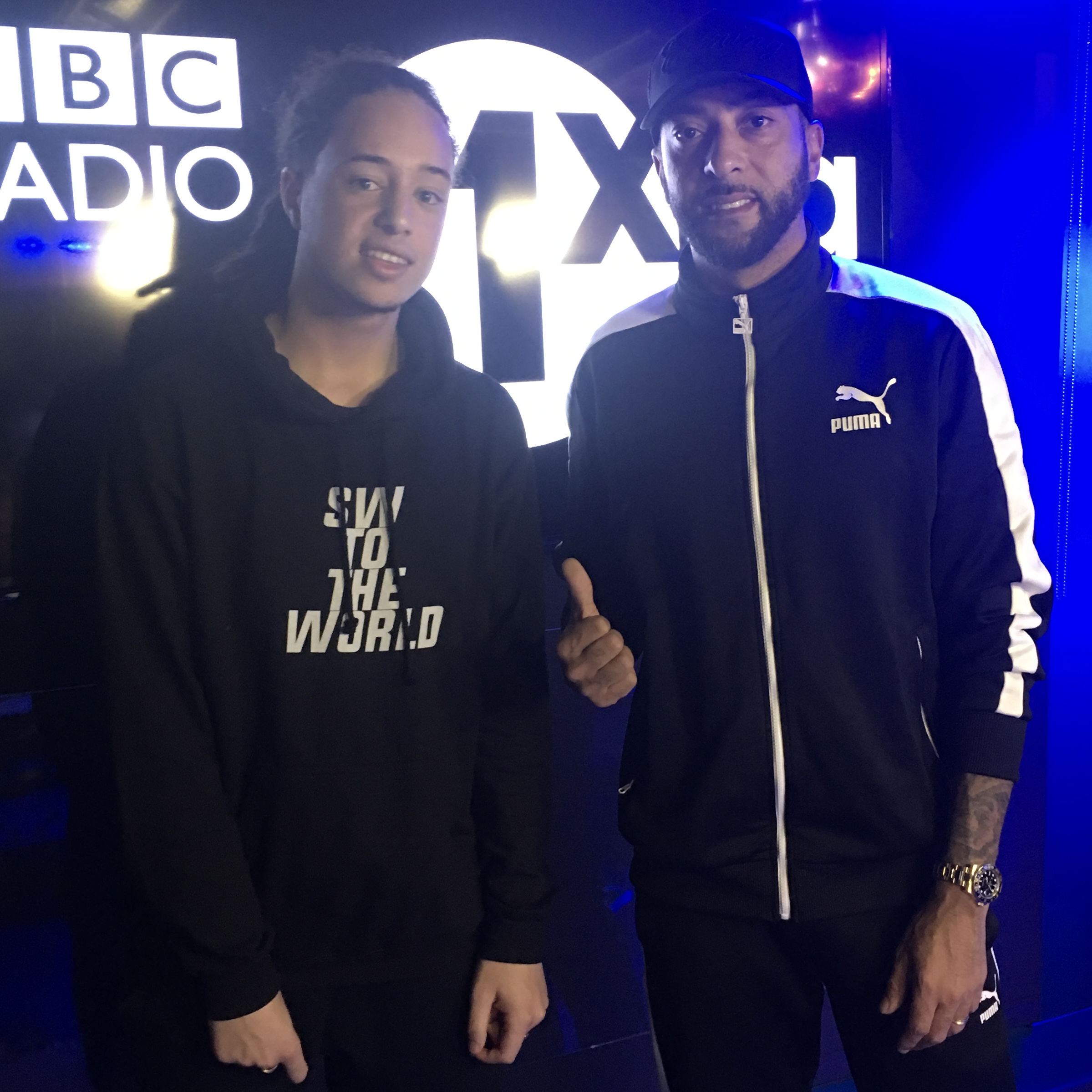 Isaiah Dreads and DJ Target at BBC 1Xtra for an interview.