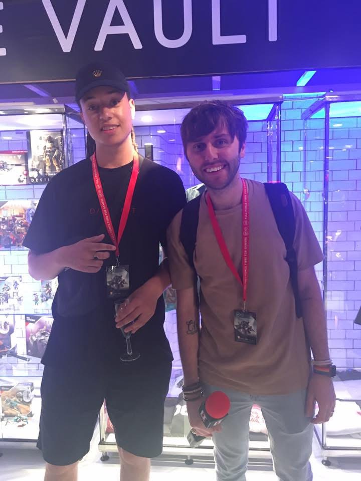 Isaiah Dreads and James Buckley in London.