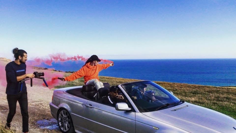 Video shoot for 'Real Friends' by Isaiah Dreads.