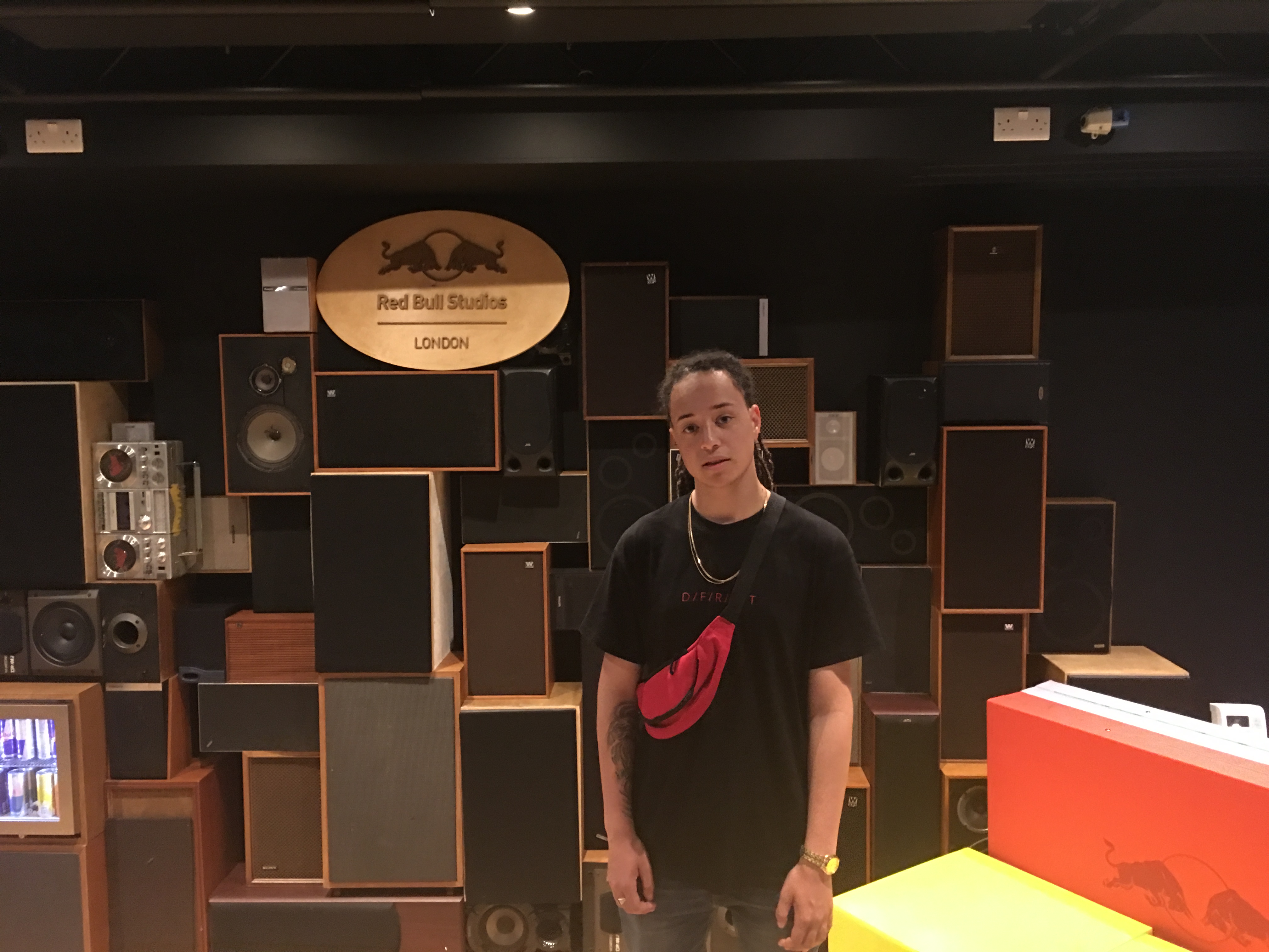 Isaiah Dreads at Red Bull Studios in London.