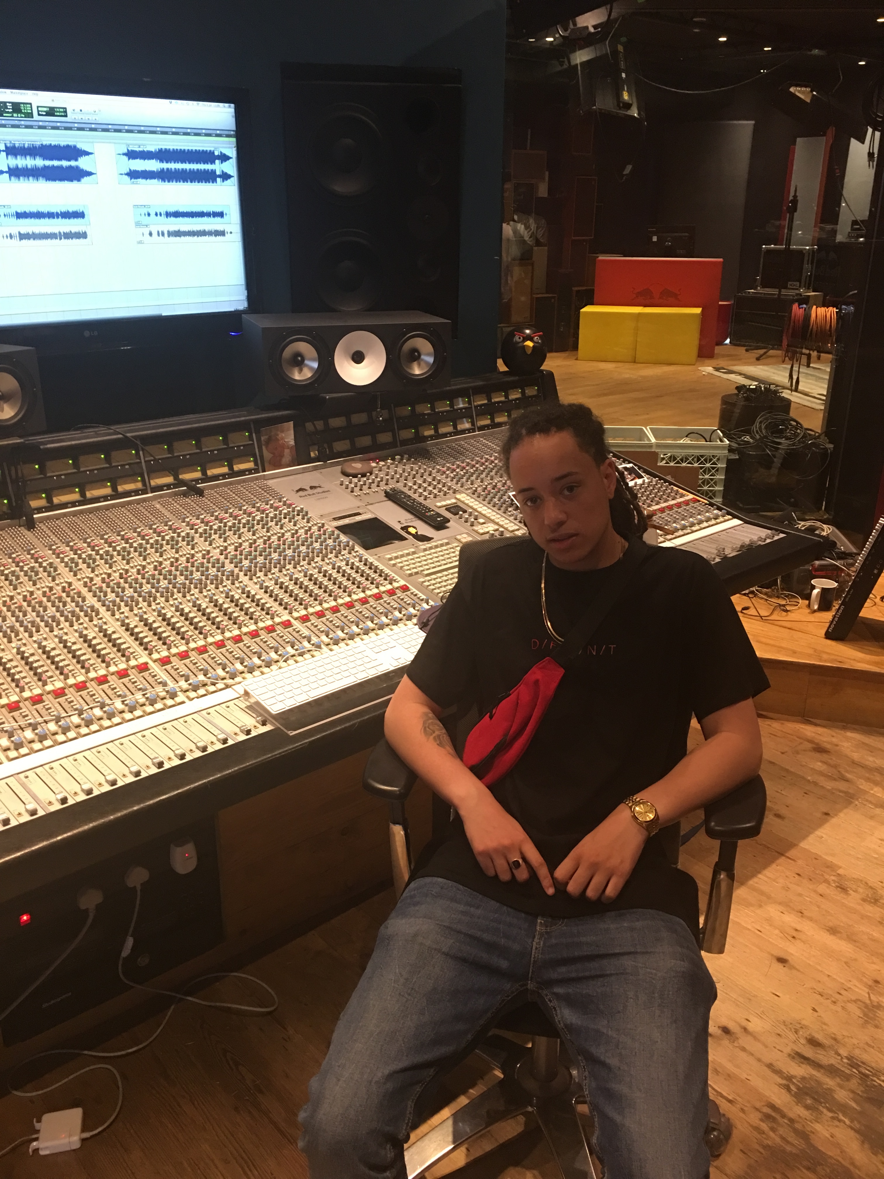 Isaiah Dreads at Red Bull Studios in London.