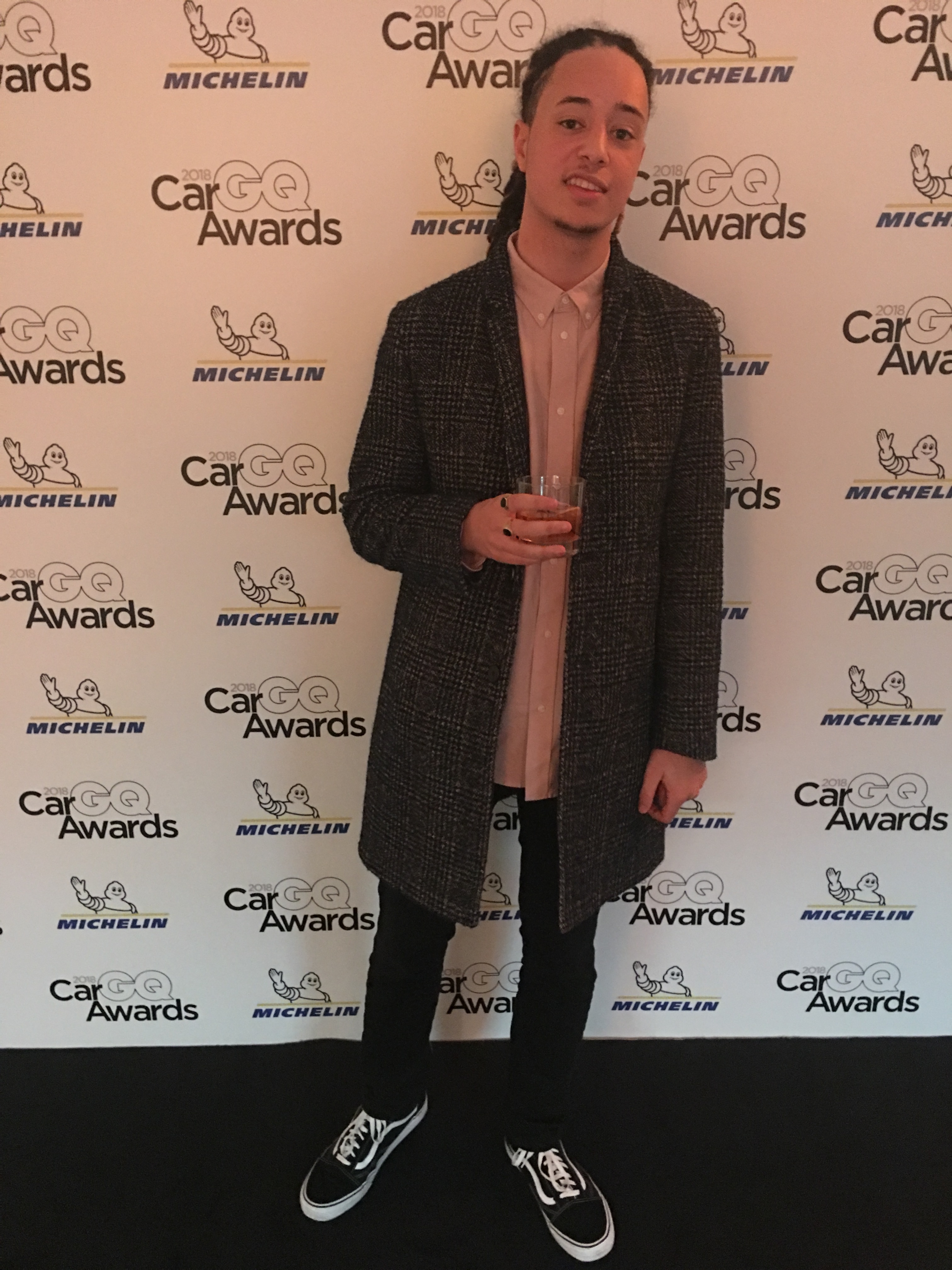Isaiah Dreads at the GQ Car Awards in London.