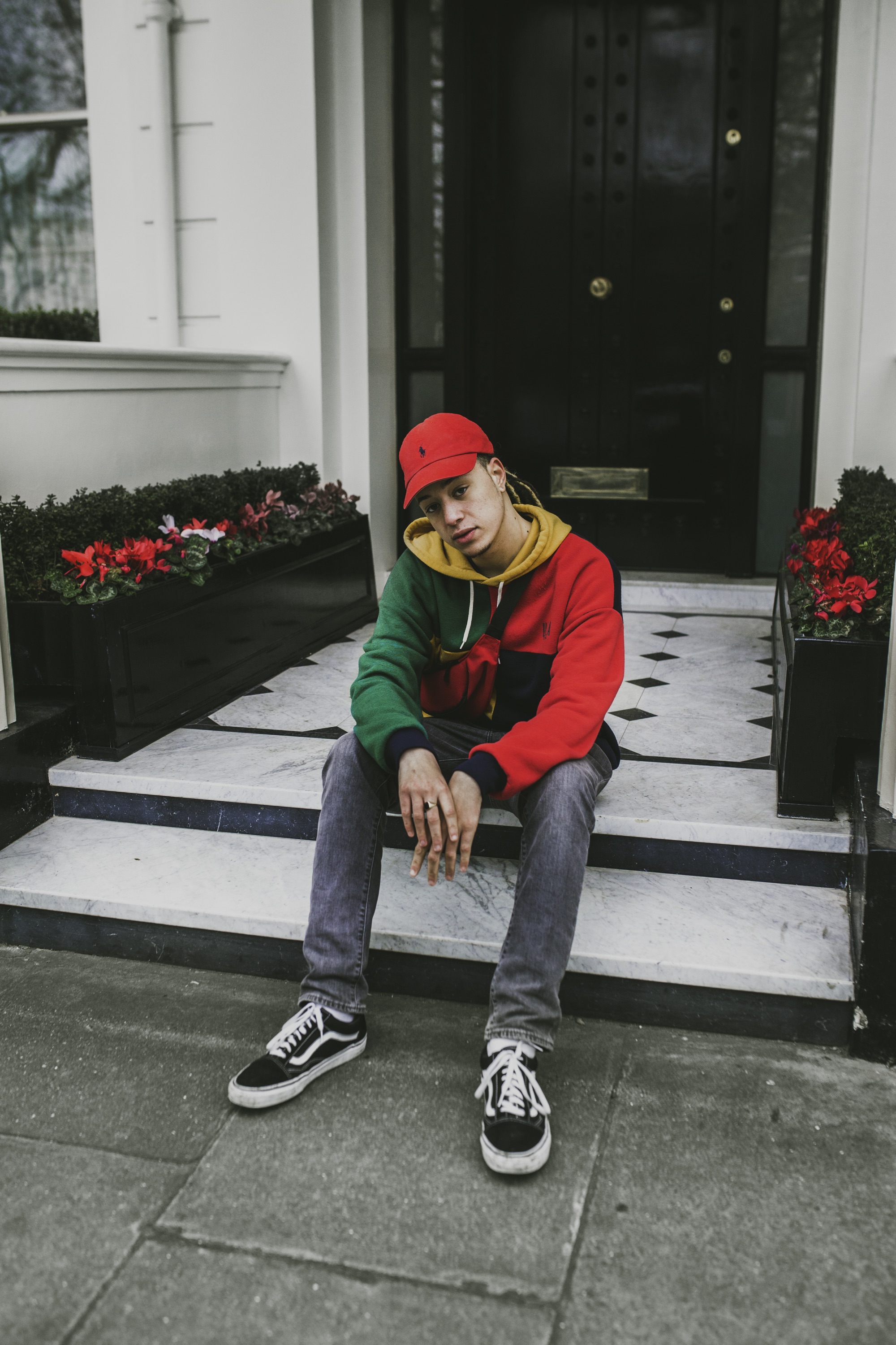 Isaiah Dreads on a photo shoot in London.