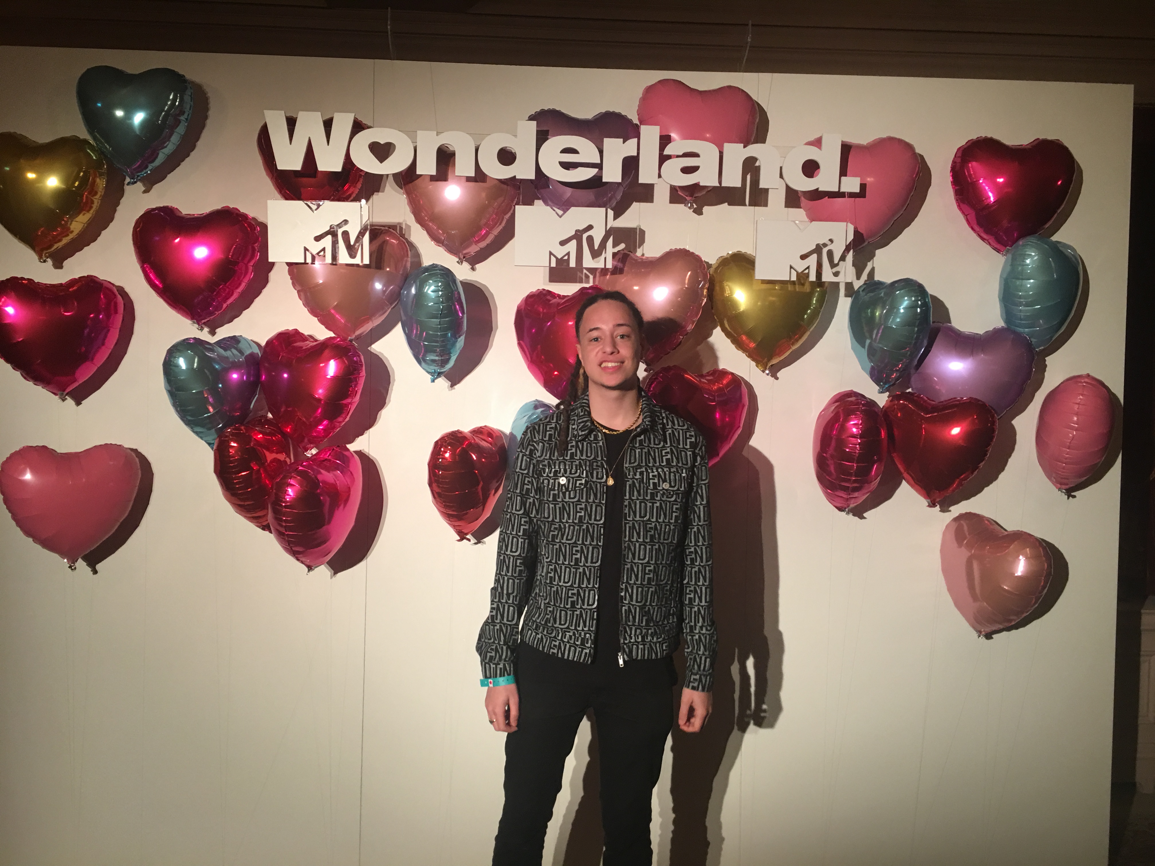 Isaiah Dreads at an MTV party in London.