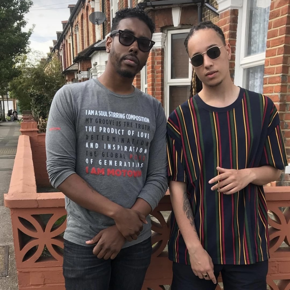Isaiah Dreads and Apropos on the 'Talk Like That' video shoot.