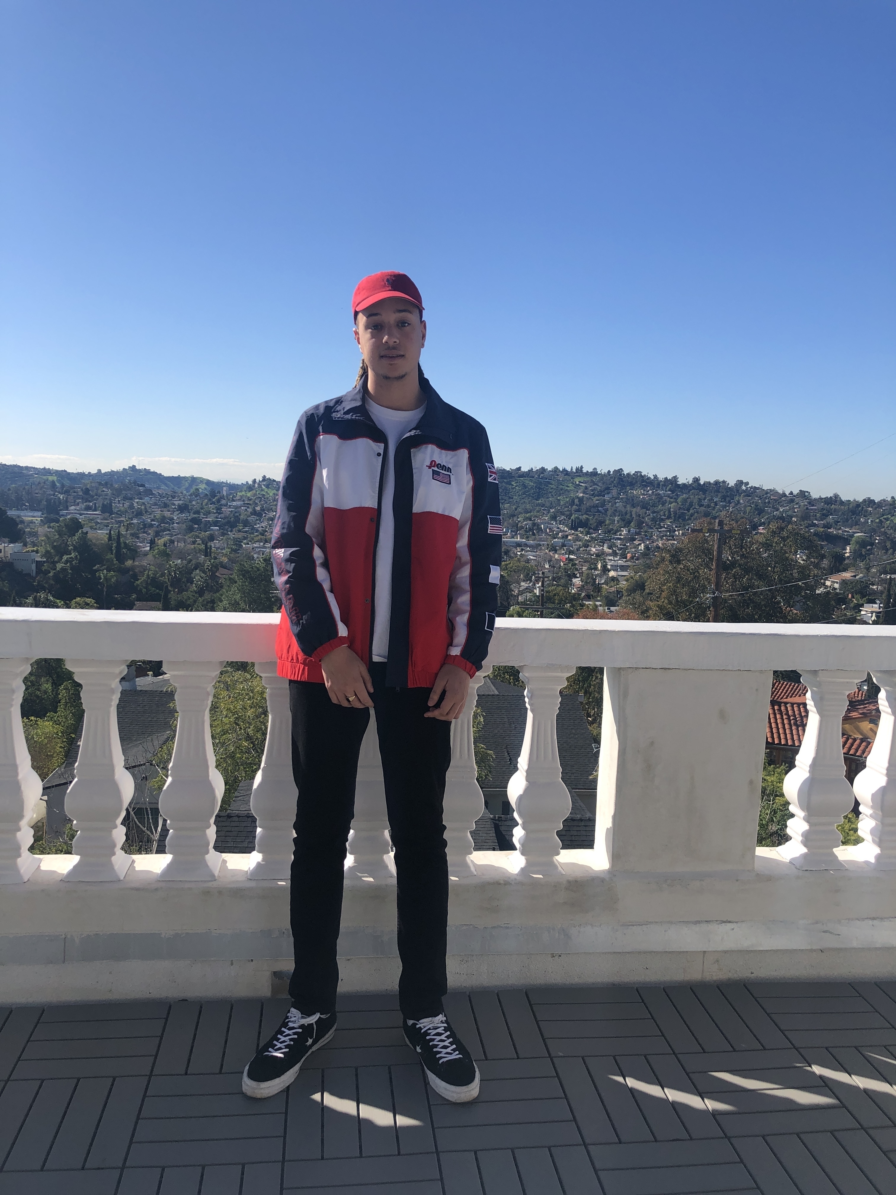Isaiah Dreads in Los Angeles on a writing trip with Xenomania.