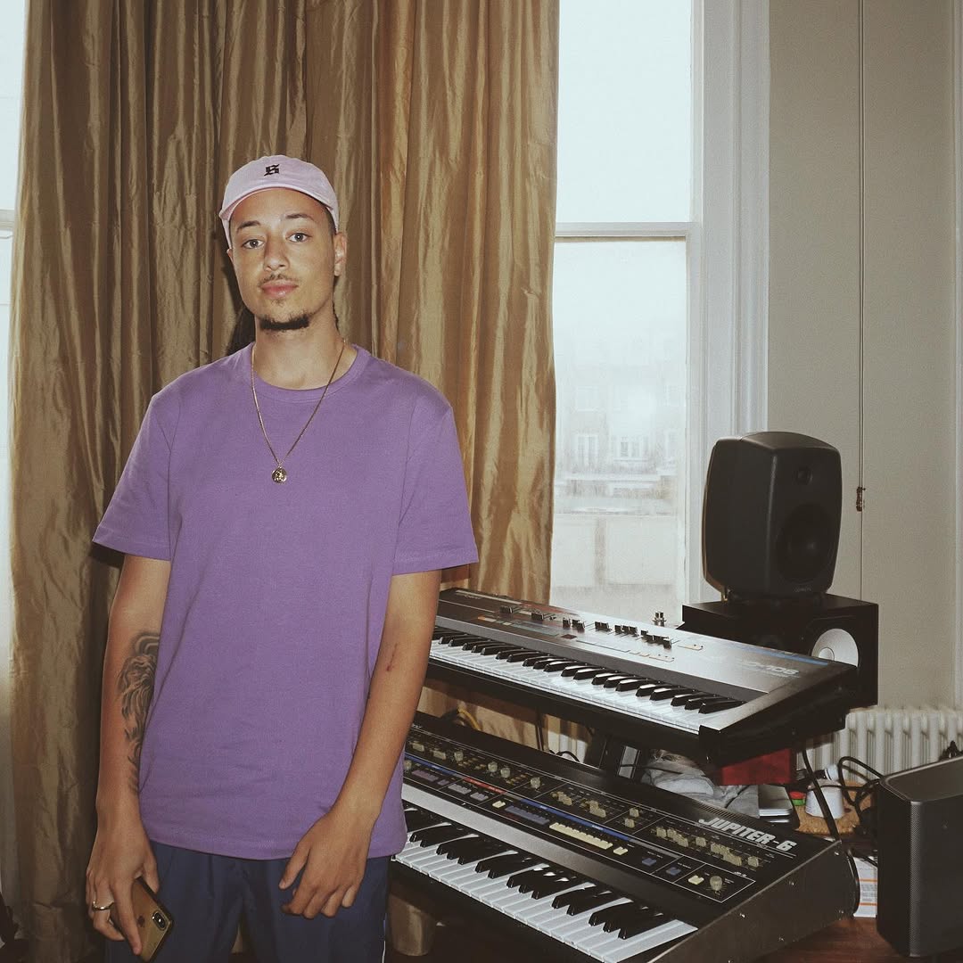 Isaiah Dreads working in the studio in Brighton.