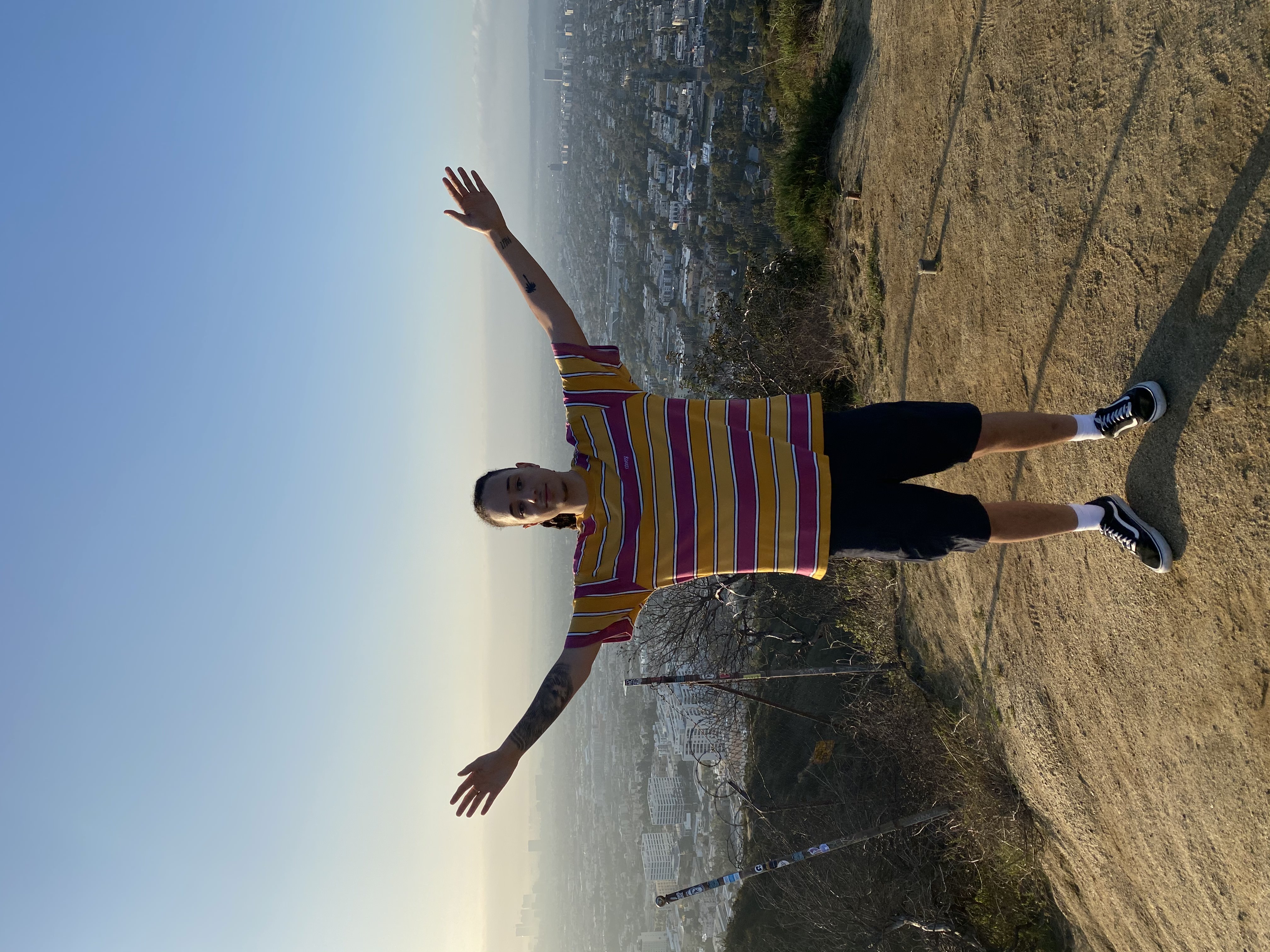 Isaiah Dreads in Los Angeles on a writing trip with Xenomania.