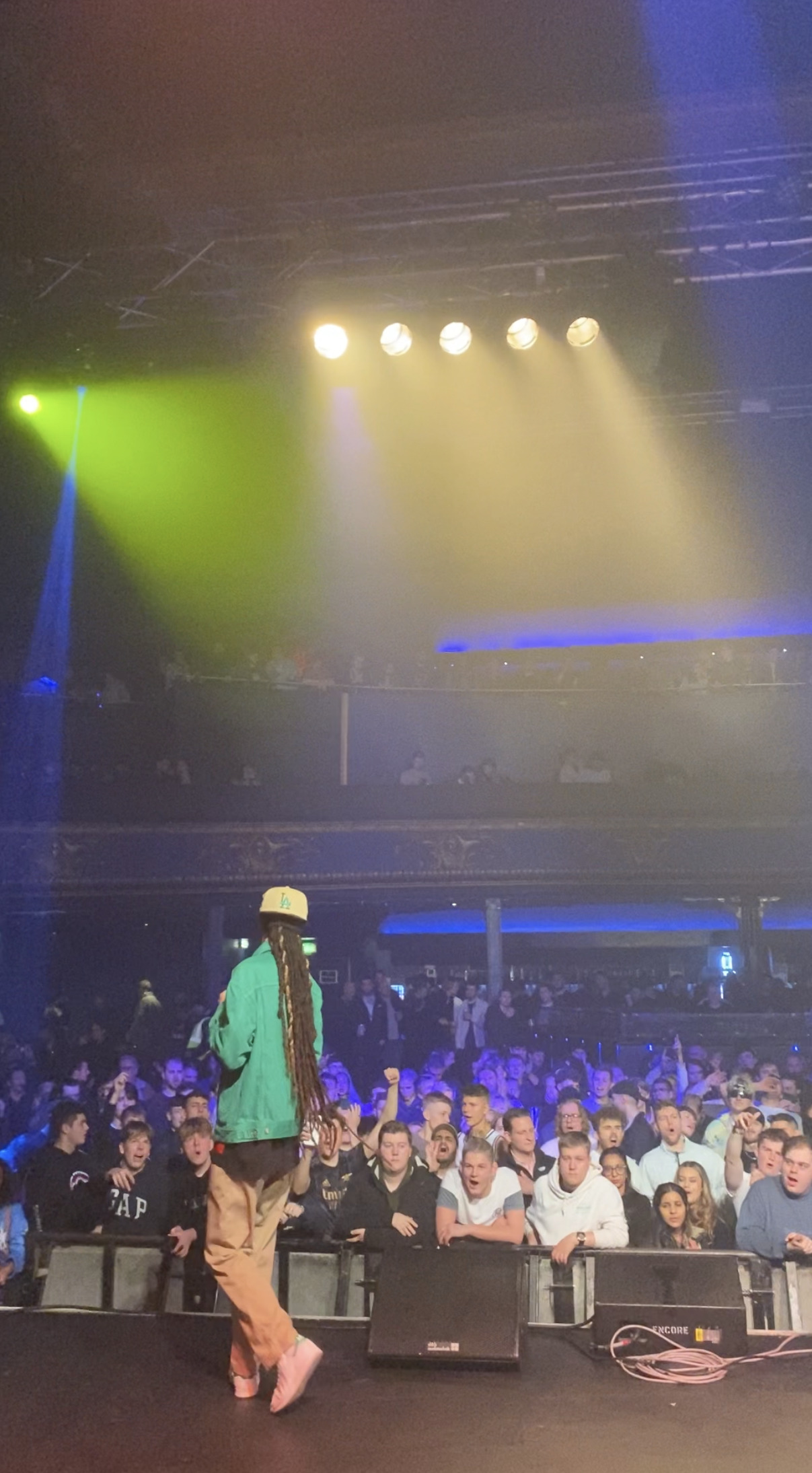 Isaiah Dreads performing at Brixton Electric in London.