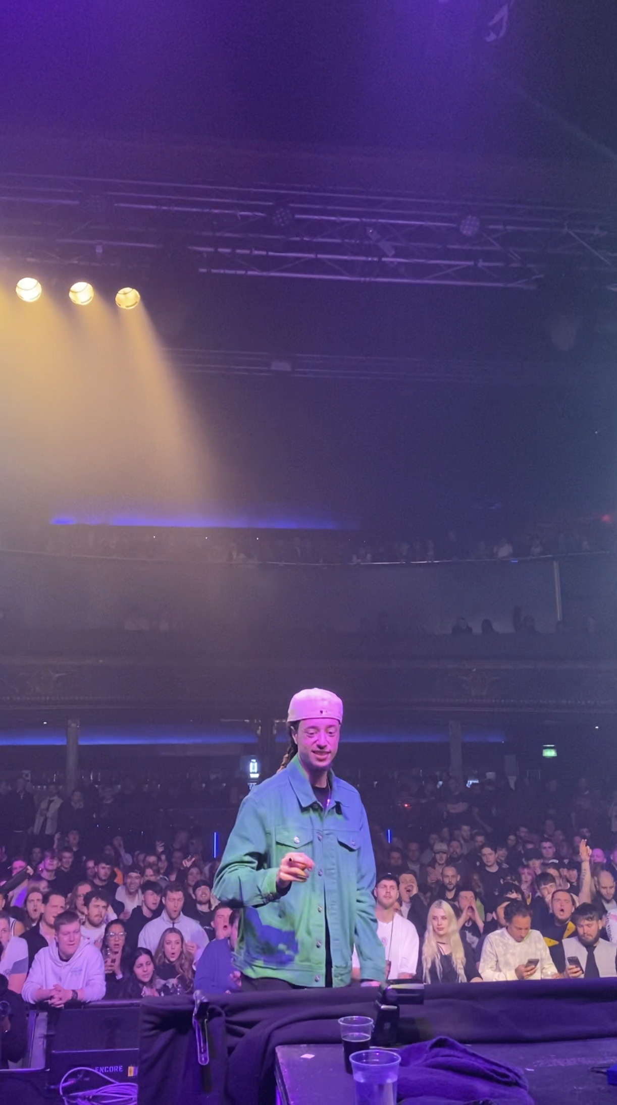Isaiah Dreads performing at Brixton Electric in London.