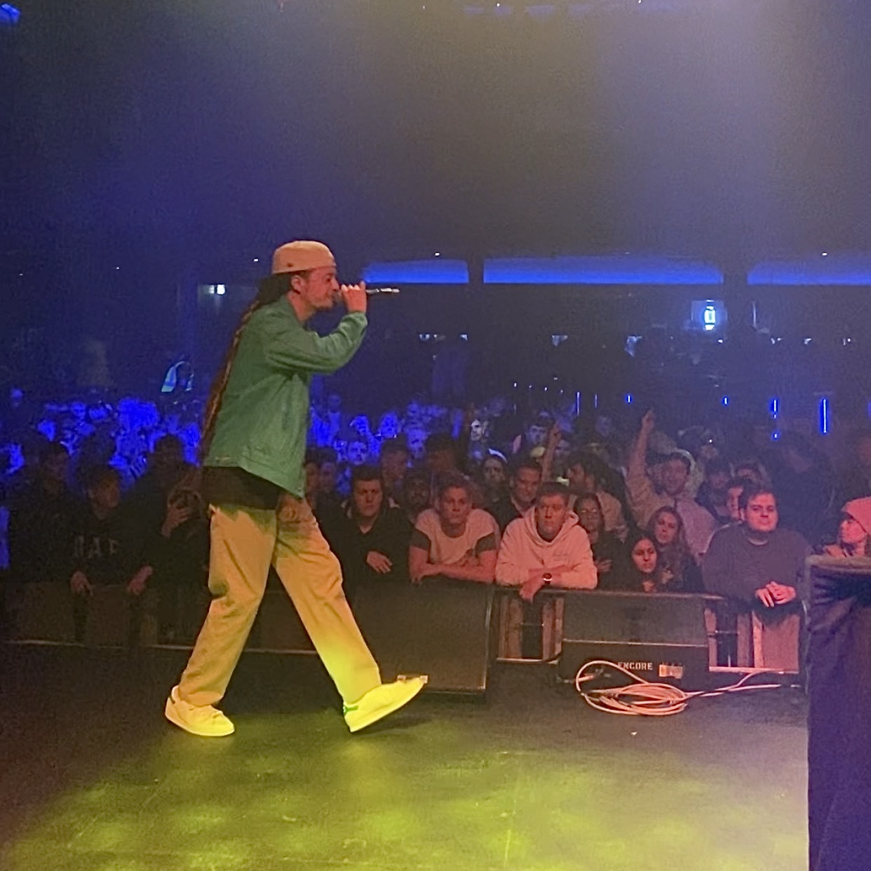 Isaiah Dreads performing at Brixton Electric in London.