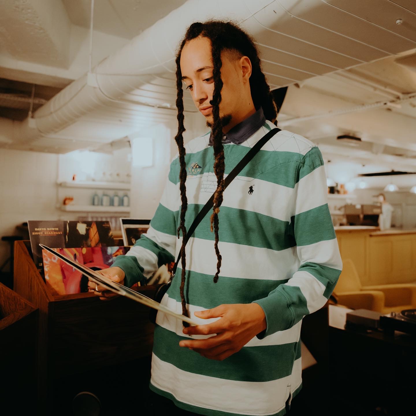 Isaiah Dreads on a press shoot in London.