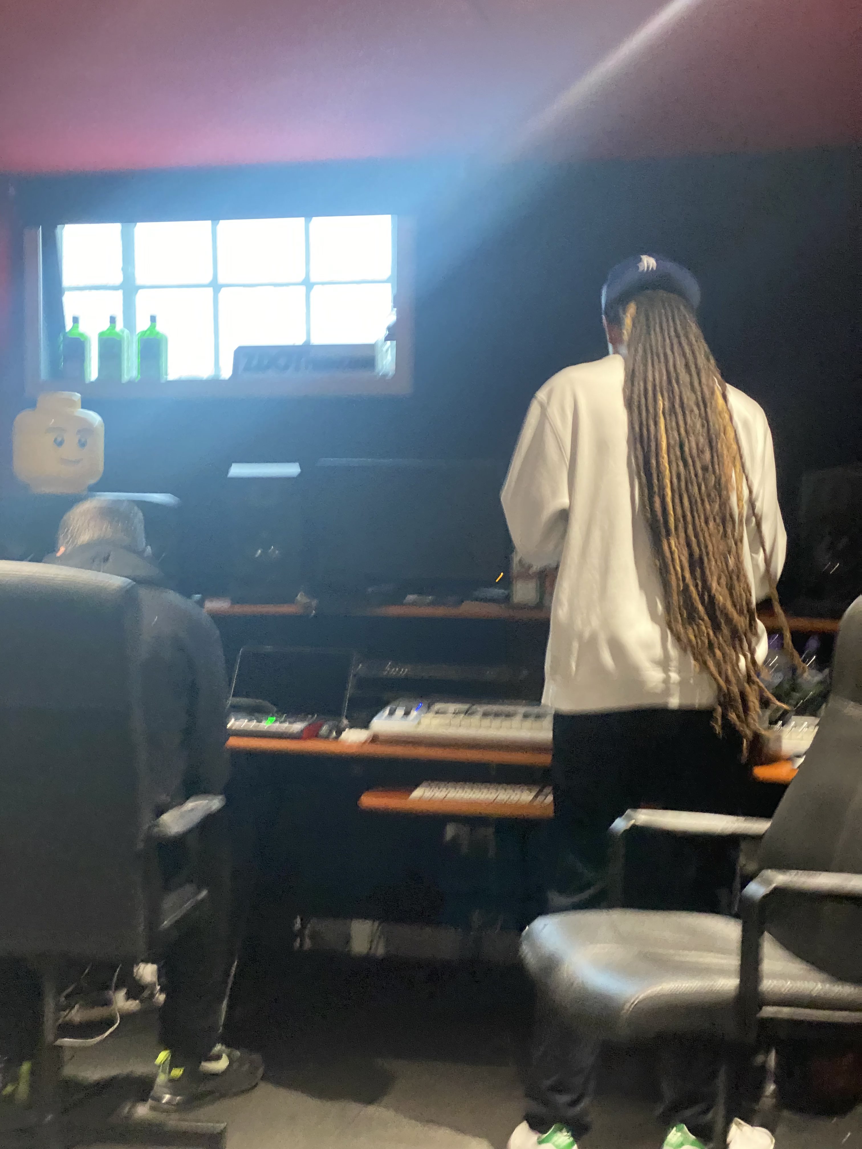 Isaiah Dreads and Zdot in a studio session in London.