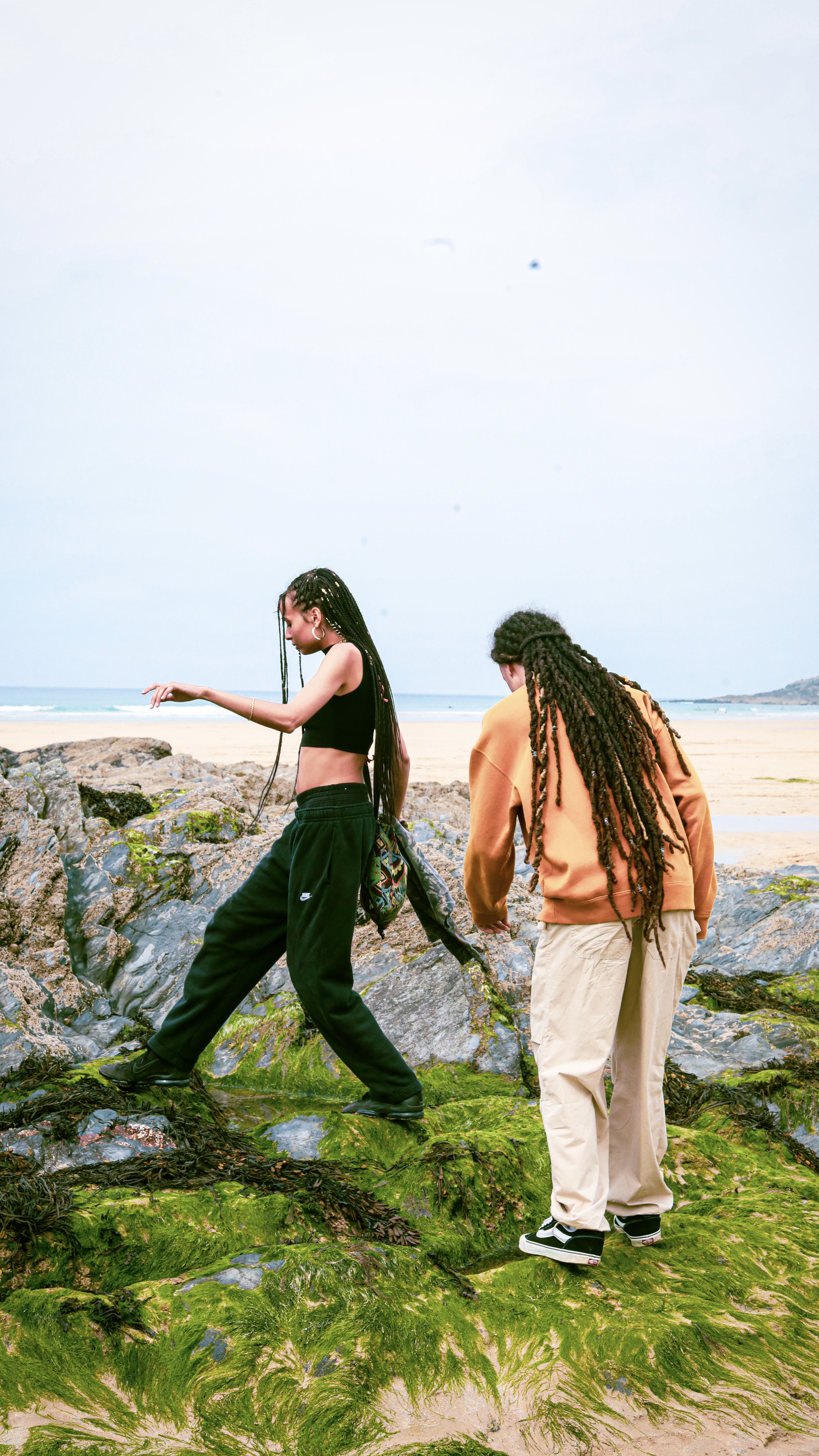 Isaiah Dreads and MazeyJune on the 'Days Like This' video shoot.