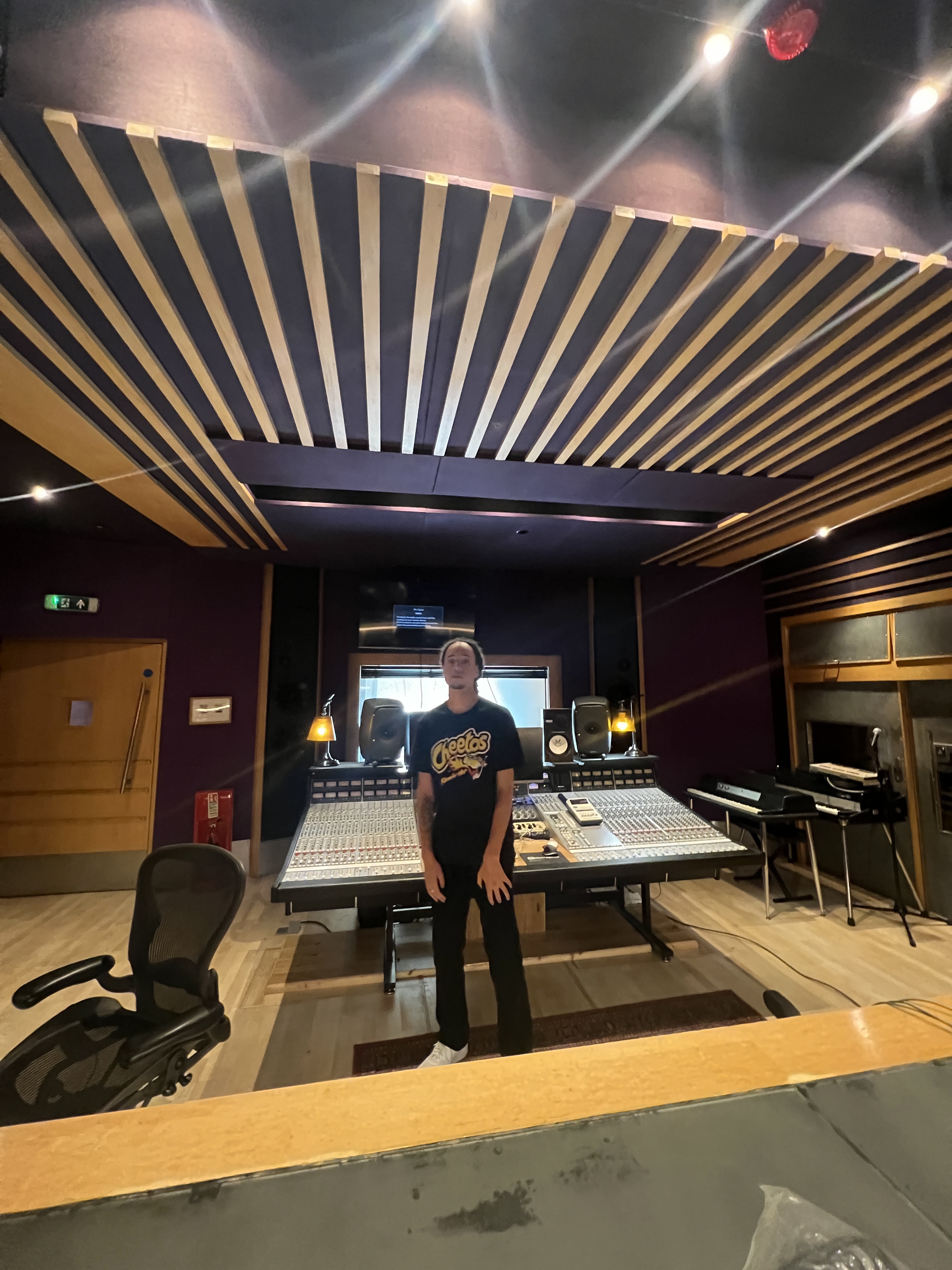 Isaiah Dreads at a Metropolis Studios session in London.