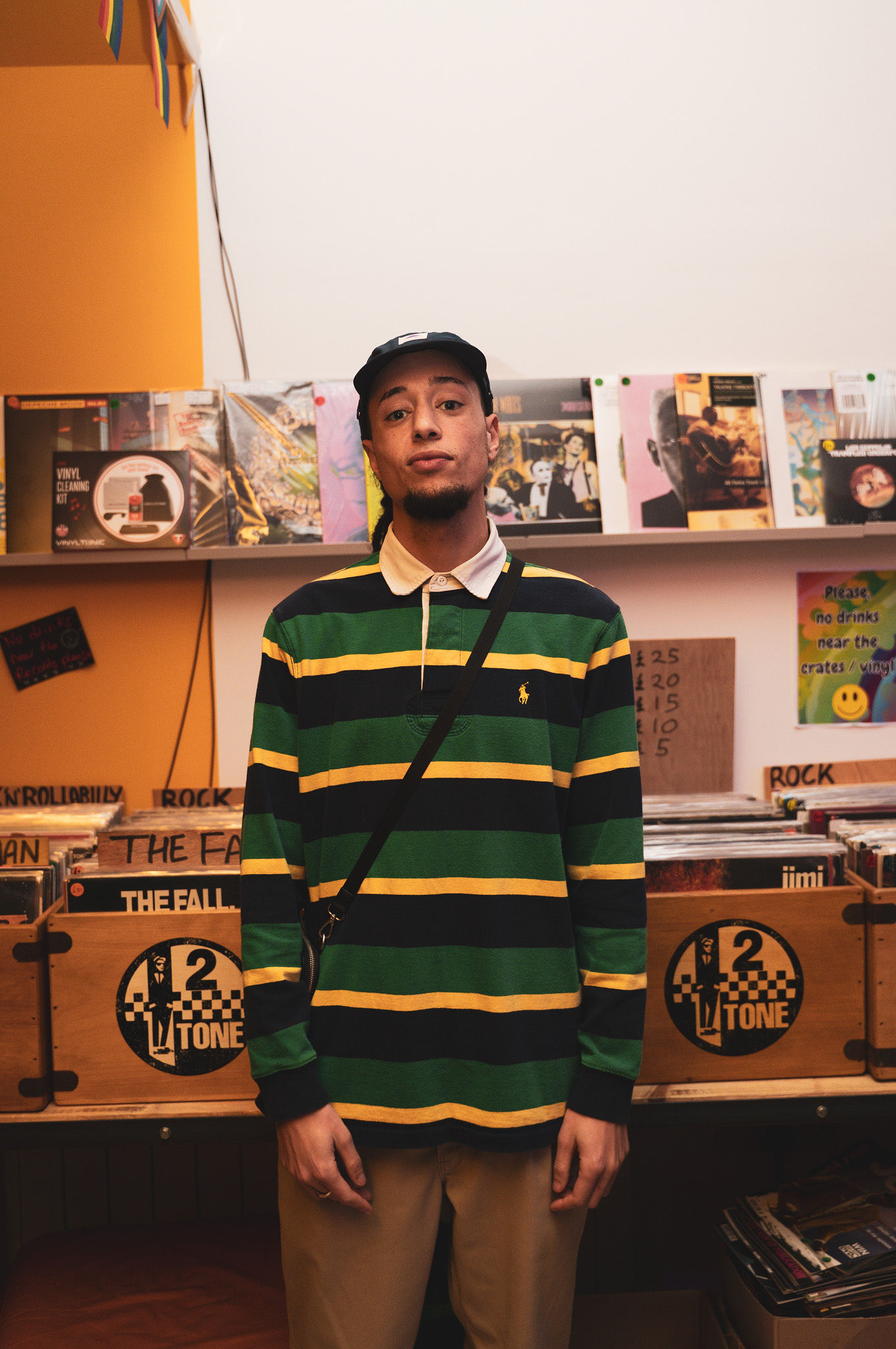 Isaiah Dreads at a Christmas party at Vinyl Van in Dorchester, 2025.